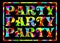 Funky party banner