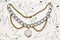 Funky Punk style metal choker necklace