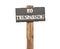 Funky Stenciled No Trespassing Sign Isolated