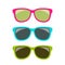 Funky style colorful sun glasses