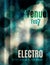 Funky Teal Electro music flyer