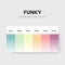 Funky tone colour schemes ideas.Color palettes are trends combinations and palette guides this year, a table color shades in RGB