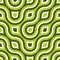 Funky Wild Circle Seamless Pattern Lime Green