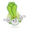 Funky wink lettuce mascot, lettuce character, lettuce cartoon, v