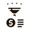 Funnel Financial Information Gathering glyph icon