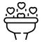 Funnel food safety icon outline vector. Food inspection