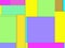 Funny abstract background of pixelated geometric shapes. Computer screen noise, color geometrical shapes, flat lay colors squares