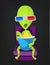 Funny Alien Cartoon Illustration