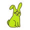 Funny alien mutant rabbit