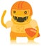 Funny American Footballer Monster