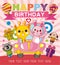 Funny animal birthday card