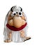 Funny arab mascot costume with moving eyes