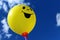 Funny balloon in front of the sky