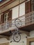 Funny bike hang at the balcony in Larnaka