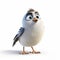 Funny Bird In Disney Animation Style: Photorealistic Rendering With Impressive Details