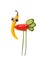 Funny bird made of vegetables