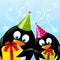Funny Birthday penguins