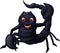 Funny Black Scorpion Cartoon