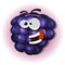 Funny Blackberry Character For Jelly Label