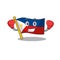 Funny Boxing flag philippines cartoon character style