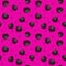 Funny bright seamless pattern with blackberries