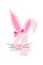 Funny bunny number 4 for kids. Four digit in the form of a rabbit. Learn to count