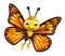 funny Butterfly cartoon character