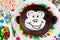 Funny cake in the form of monkey face for kids