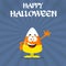 Funny Candy Corn Flat Design Waving