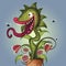 Funny carnivorous plant