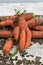 Funny carrots, homemade zero waste ugly food, antioxydant and non gmo vegetable, daucus carota