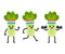 Funny cartoon celery