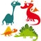 Funny Cartoon Dinosaurs