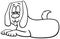 funny cartoon do lying down and resting coloring page