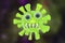 Funny cartoon microbe