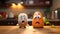 Funny Cartoon Potato On Kitchen Counter - Pixar Style