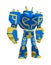 Funny cartoon robot. Cute retro robot. Robotic for children. Friendly android robot character with arms. Toy character