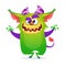 Funny cartoon troll character dancing