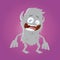 Funny cartoon werewolf