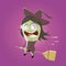 Funny cartoon witch