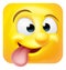 Funny Cheeky Emoji Emoticon Icon Cartoon Character