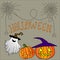 Funny, cheerful, background of halloween.