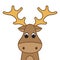 Funny Christmas moose