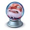 Funny Christmas Santa Snow Globe