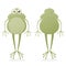 Funny clipart of a frog