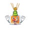 Funny Clown air freshener sticks cartoon character mascot design