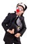 Funny clown businessman