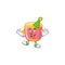 Funny Clown chinese red drum cartoon character mascot design