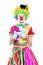 Funny clown - colorfullportrait