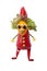 Funny clown made of fresh vegetables